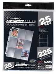 9 Pocket Top Loaded Pages - Platinum Series (Ultra Pro) 25ct